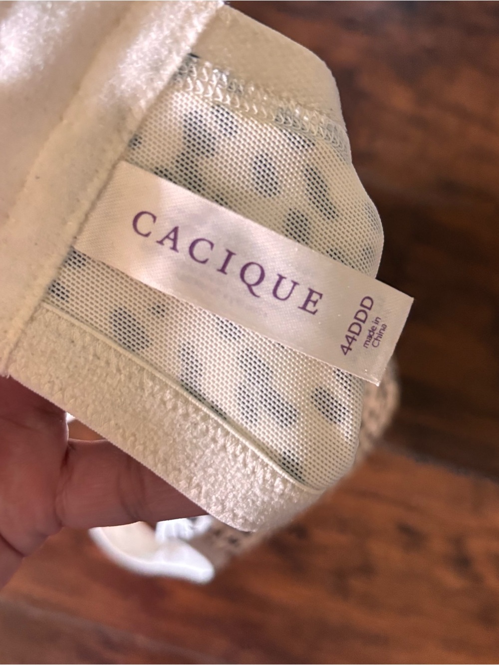 Cacique Beige and Black Spotted T-Shirt Bra - Women Intimates - Picture 4 of 5